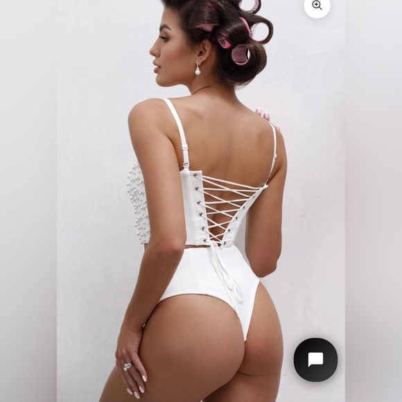 VOIR bridal two piece body suit - Picture 3 of 10